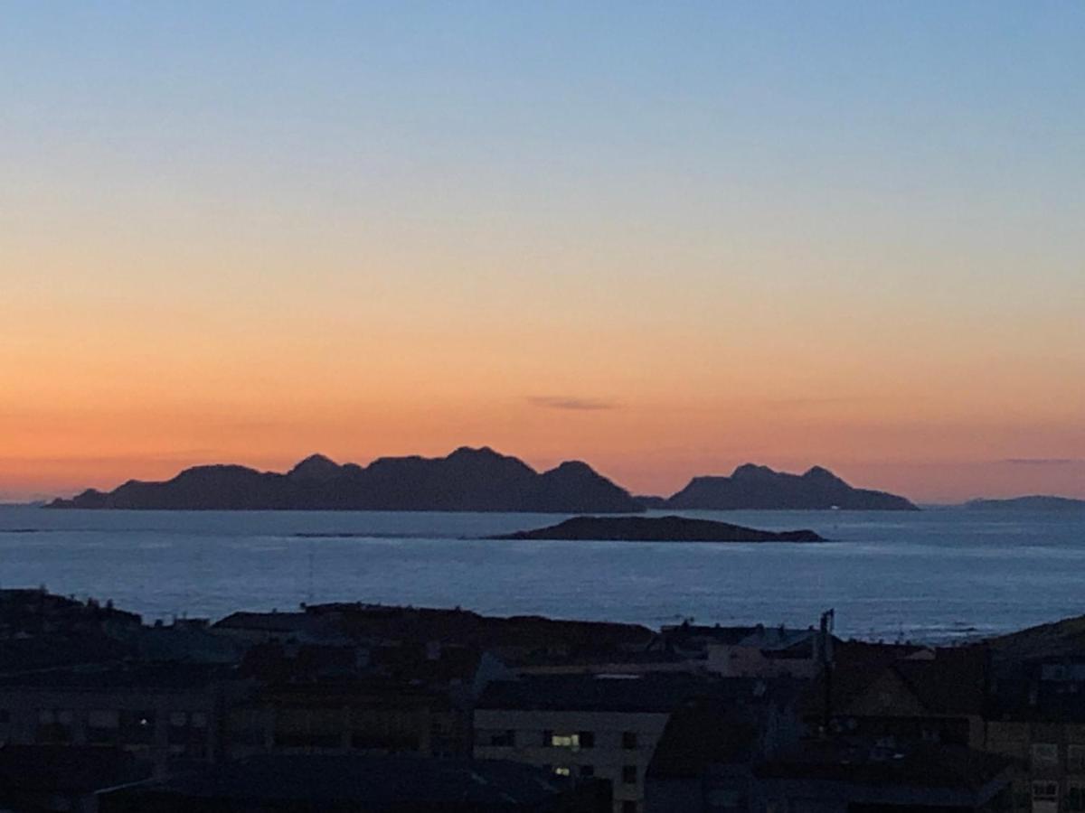Estudio Impresionantes Vistas Con Terraza Y Piscina Baiona Esterno foto