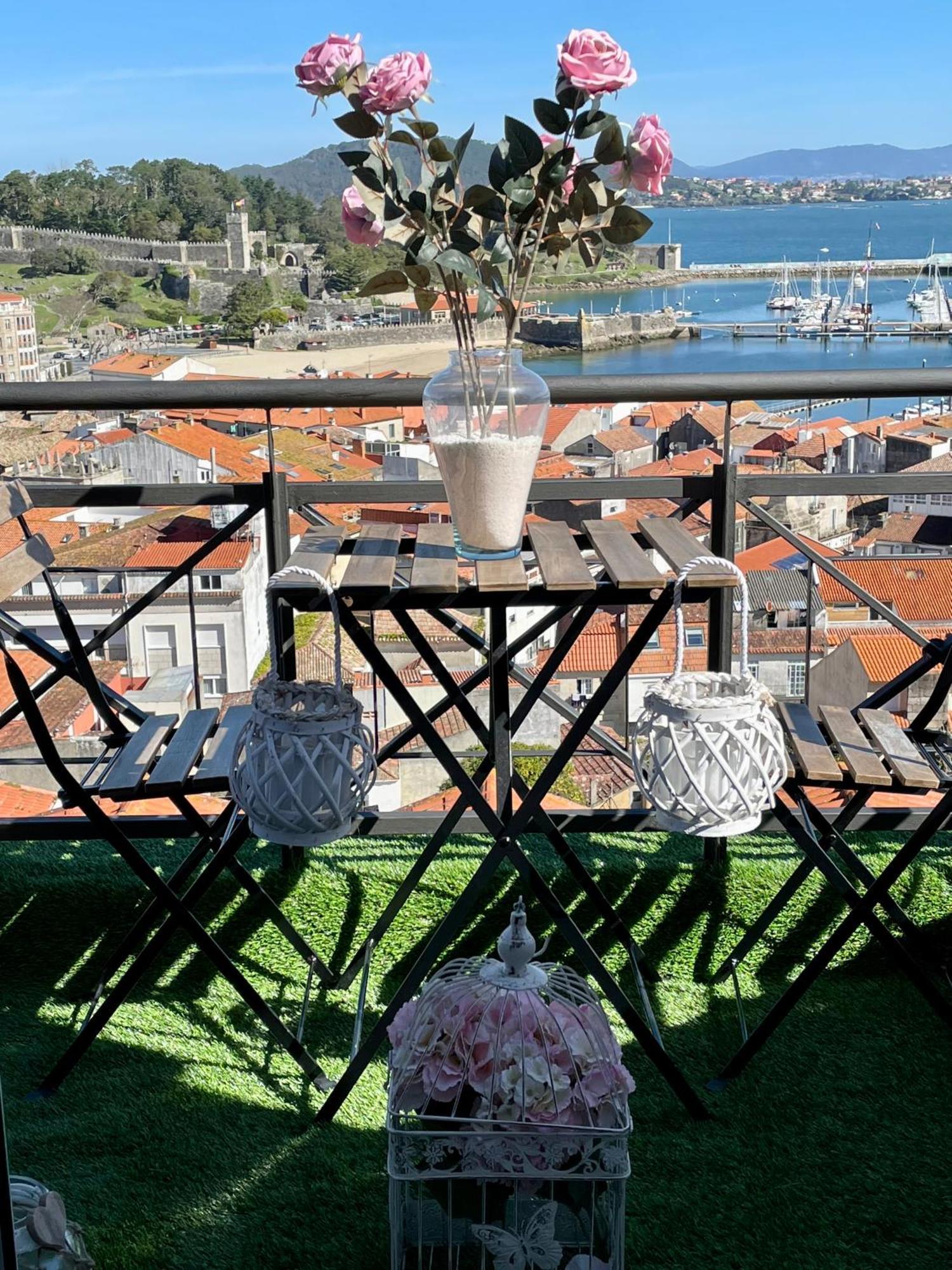 Estudio Impresionantes Vistas Con Terraza Y Piscina Baiona Esterno foto