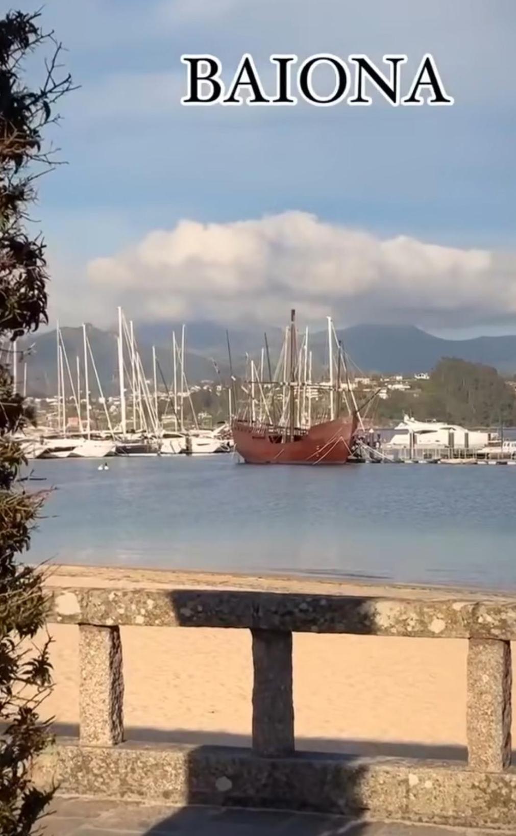 Estudio Impresionantes Vistas Con Terraza Y Piscina Baiona Esterno foto